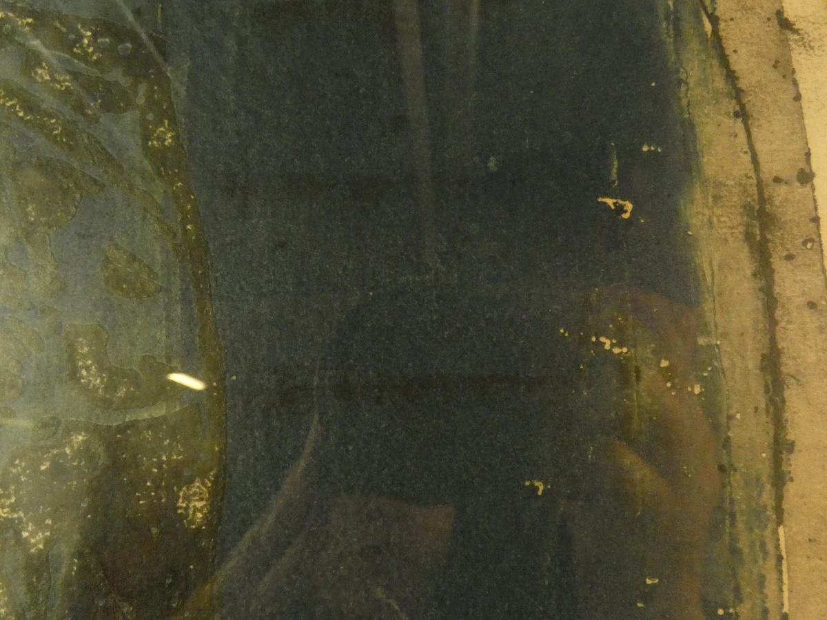 Ingelijste aquatint kunstprent 'L'Esprit' uit 1968, genummerd 1/4