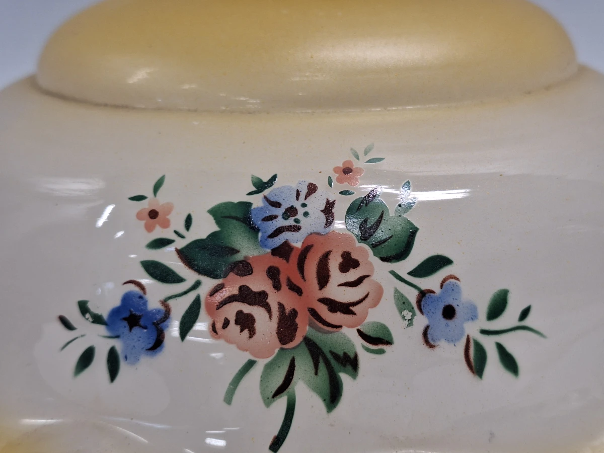 Vintage plafondlamp met 2 extra glazen lampenkappen - foto 19