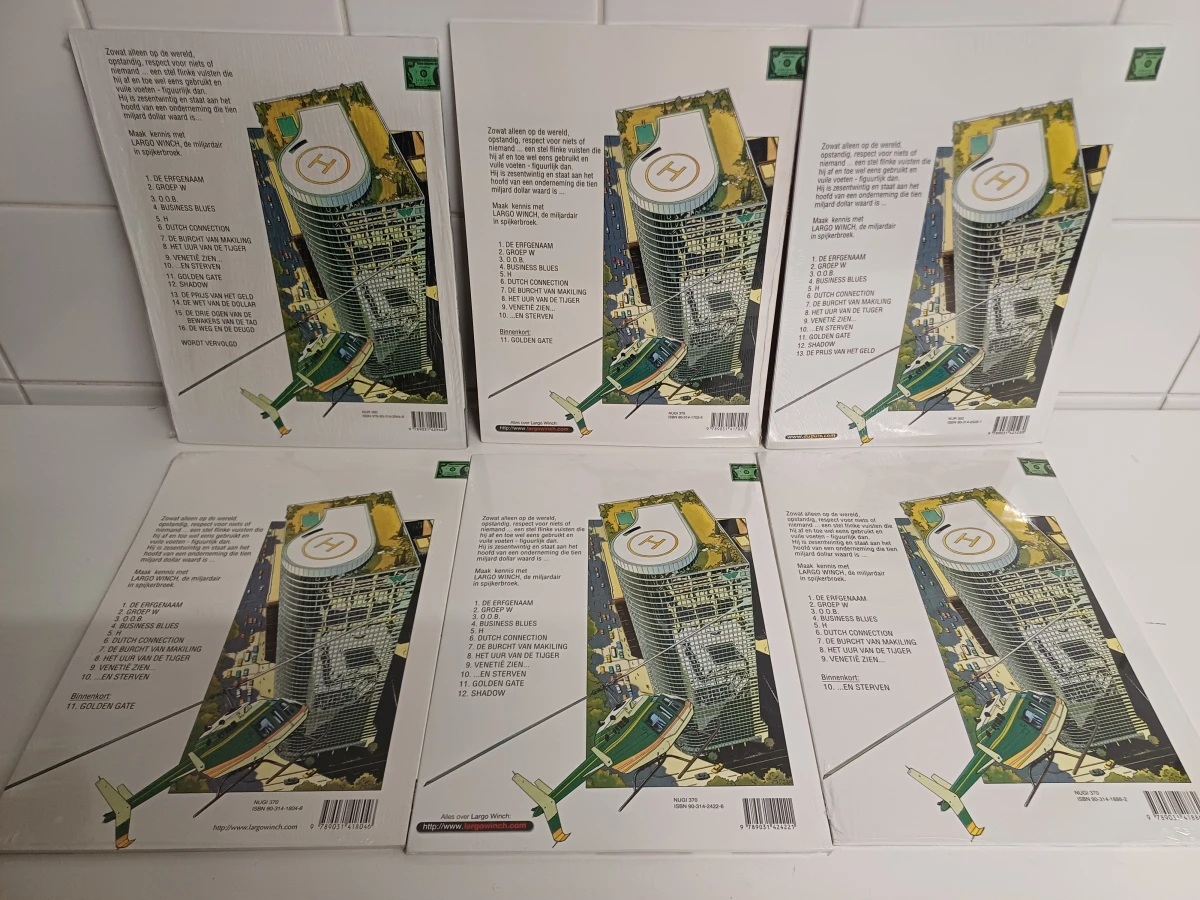 6 Largo Winch stripboeken