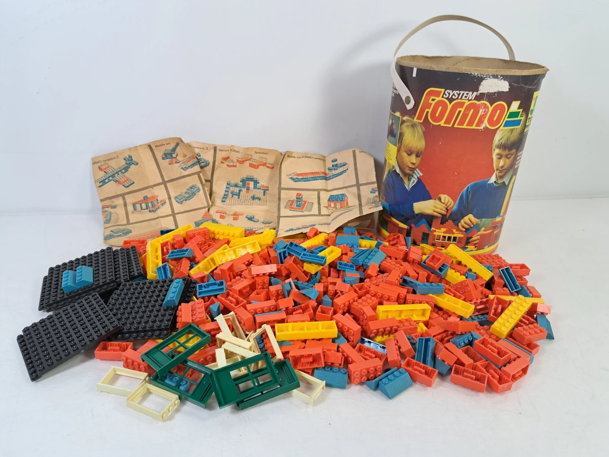 Vintage bouwstenen set System Formo in originele doos – kavel bij De Kringwinkel, Turnhout