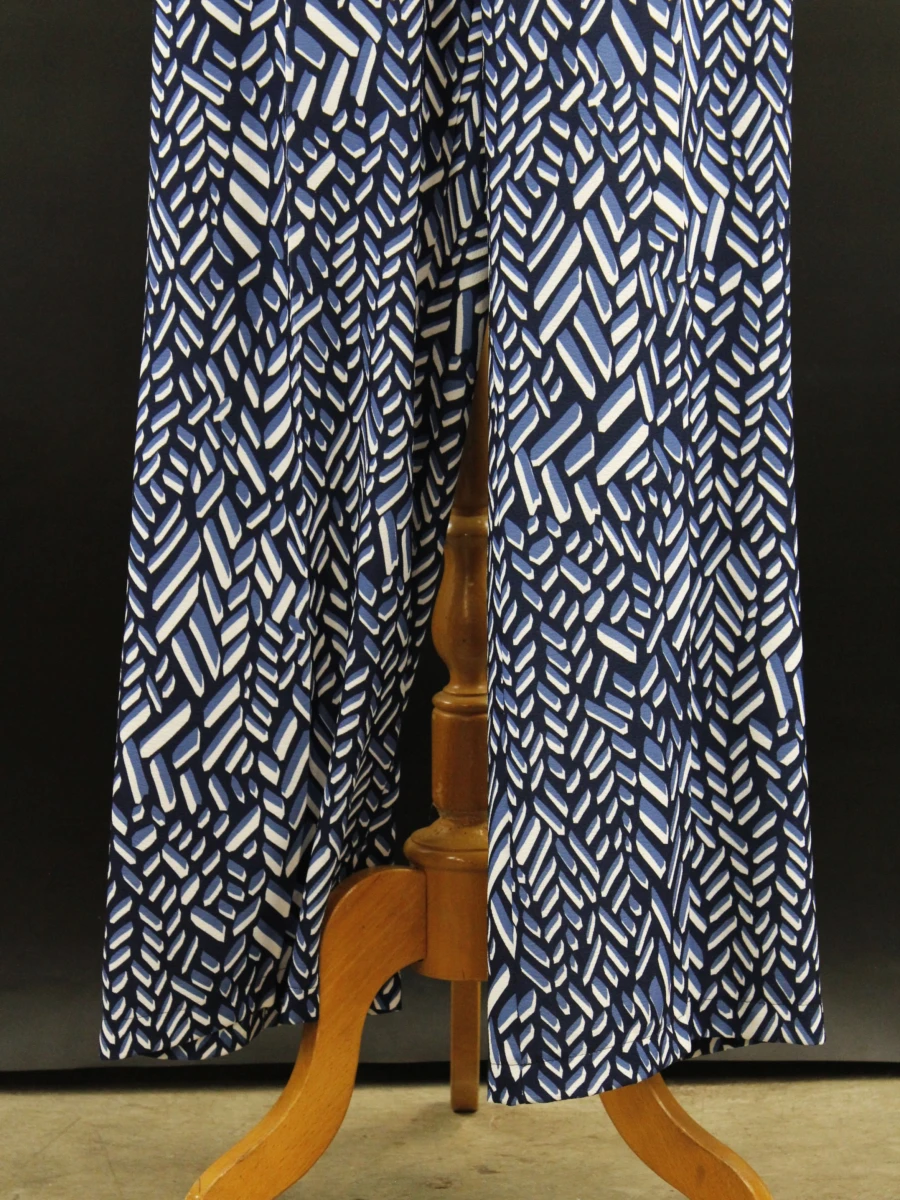 Caroline Biss – elegante wijde pantalon met grafische print en ceintuur