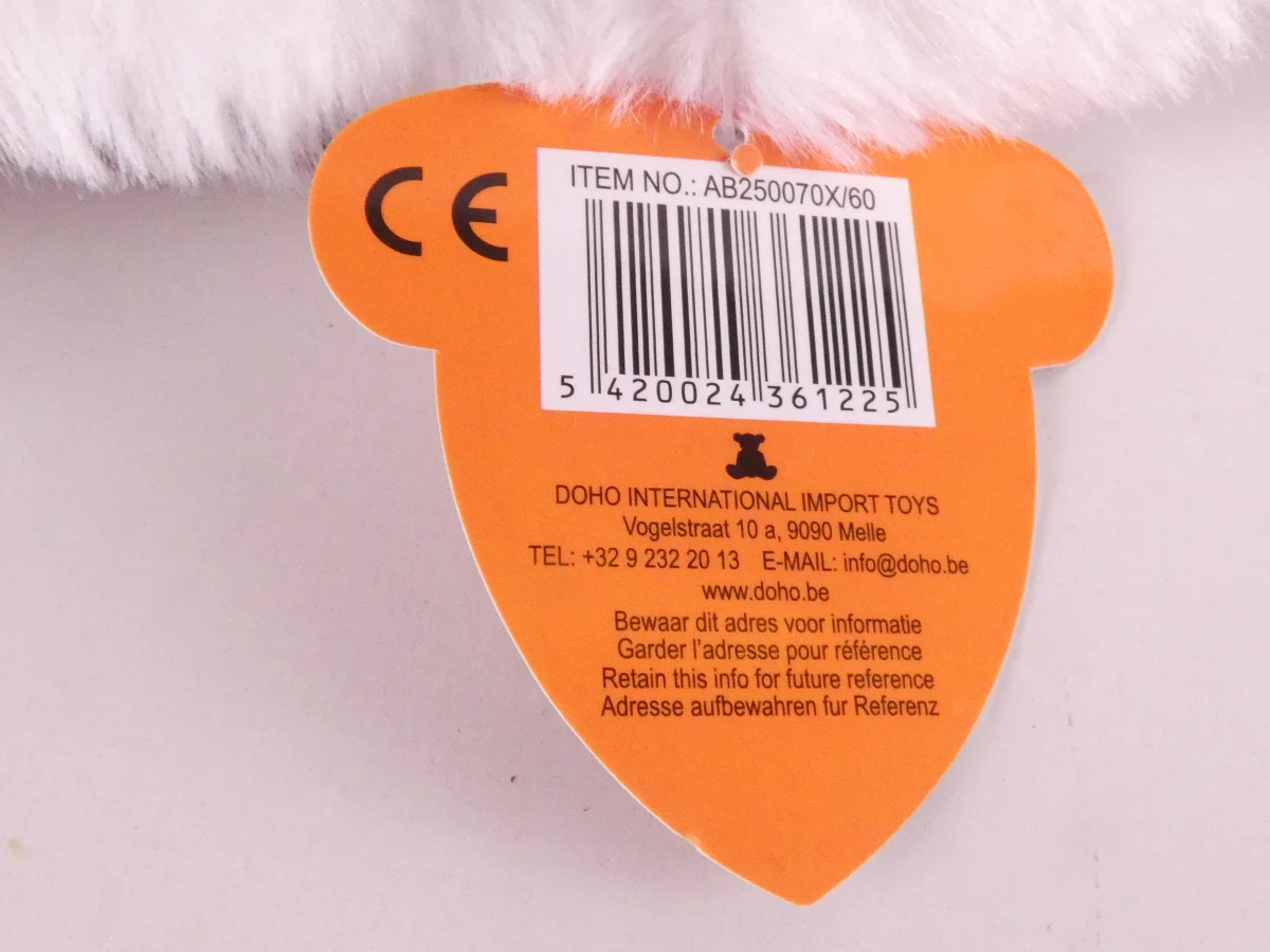 Grote bruine en cognackleurige wasbeer-knuffel