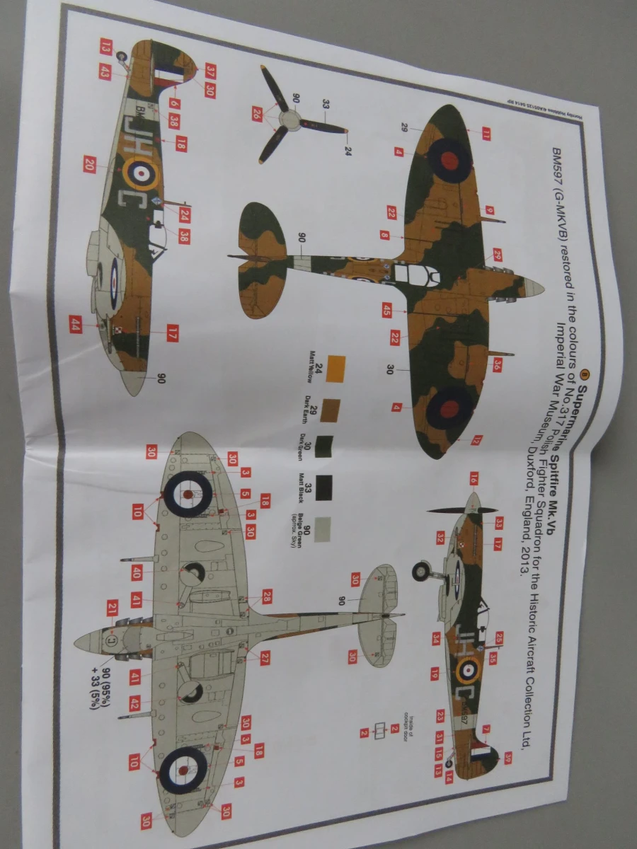 Airfix modelbouw Supermarine Spitfire Mk.Vb