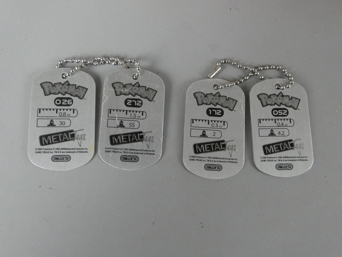 Originele Pokémon Figurines, Sleutelhangers en Metal Tags Collectie