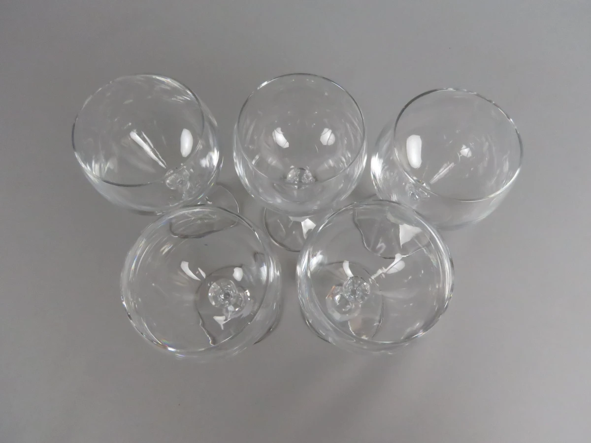 5 kristal glazen
