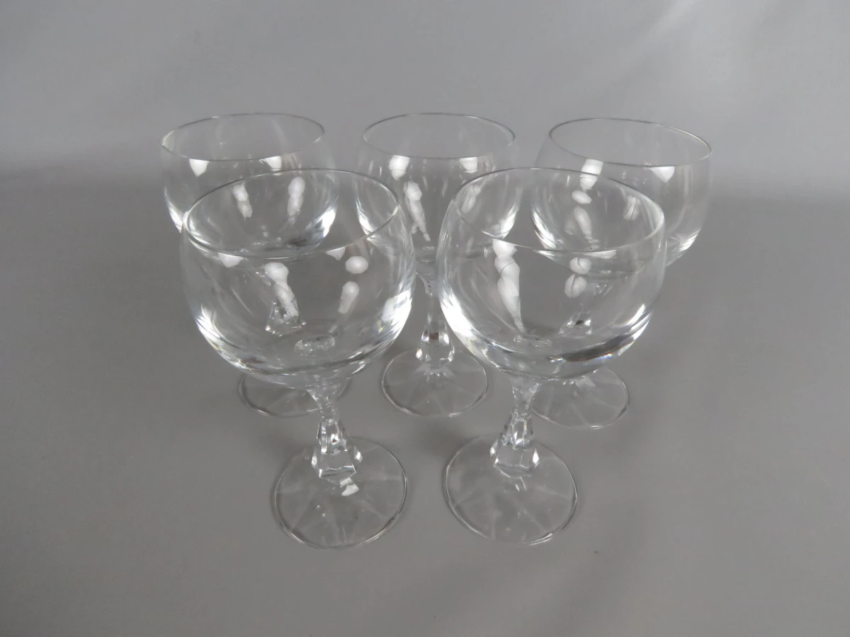 5 kristal glazen