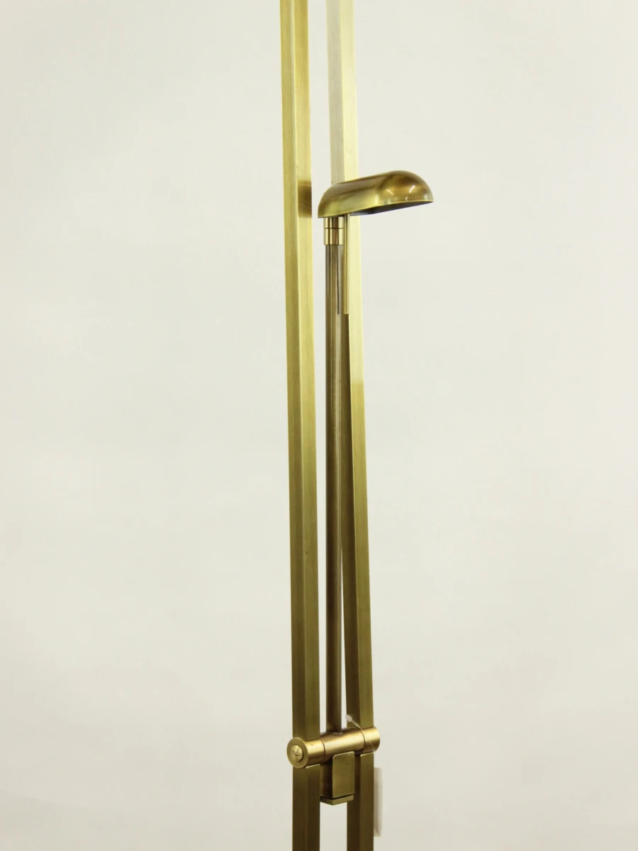 Deknudt Vintage Hollywood Regency uplighter met extra leeslampje en dimmer   jaren 80