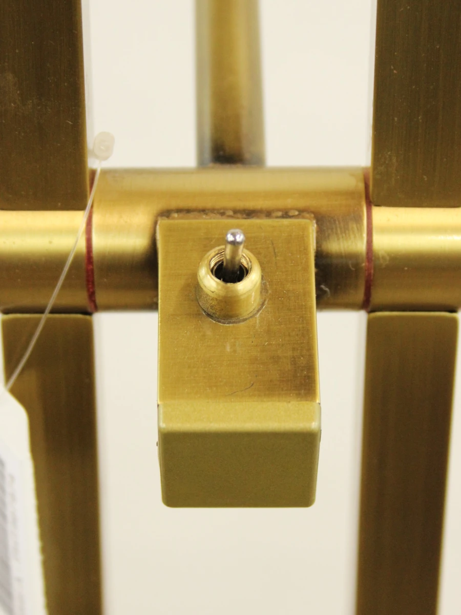Deknudt Vintage Hollywood Regency uplighter met extra leeslampje en dimmer   jaren 80