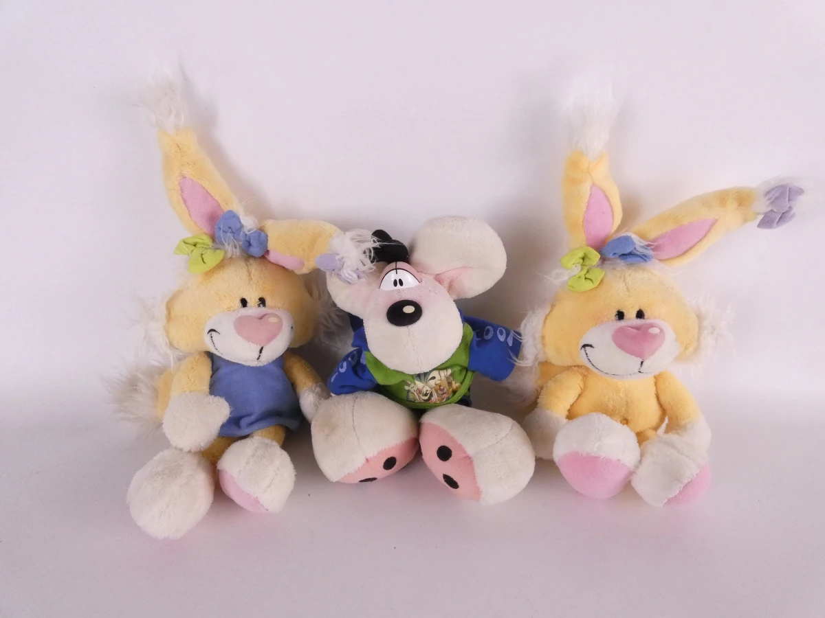 Set Diddl knuffels en schrijfwarenbakjes - vintage