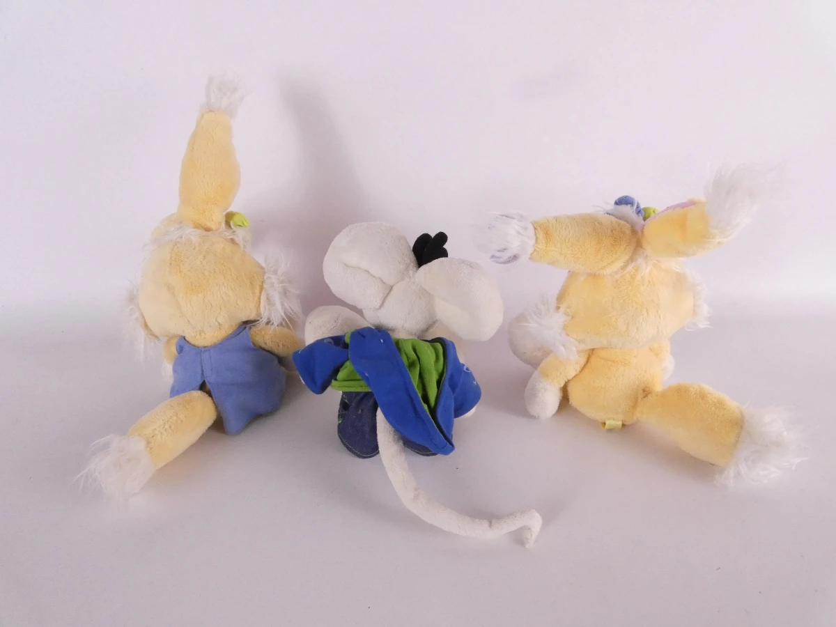 Set Diddl knuffels en schrijfwarenbakjes - vintage