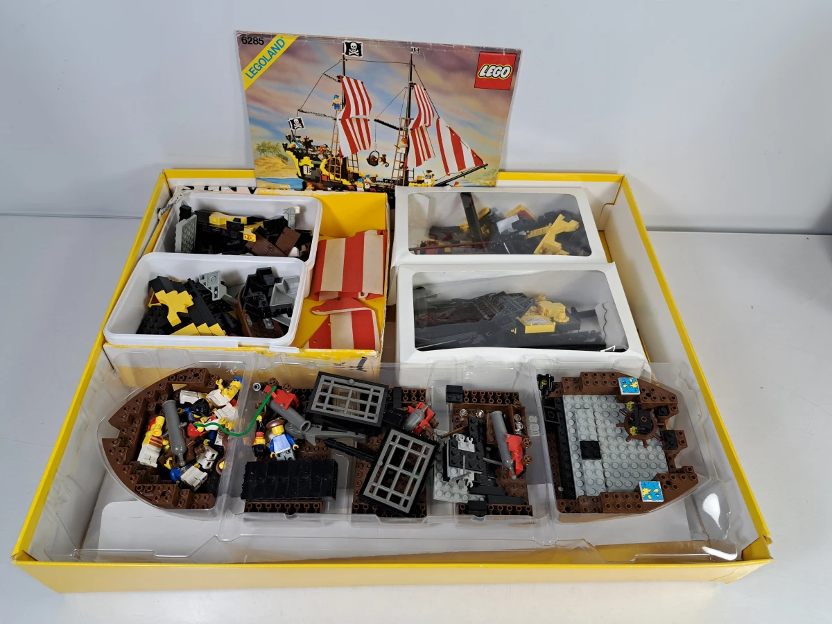 LEGO 6285 Black Seas Barracuda piratenschip met originele doos en handleiding (1989) - foto 3