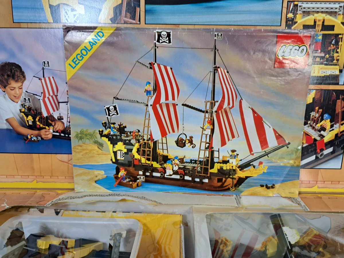 LEGO 6285 Black Seas Barracuda piratenschip met originele doos en handleiding (1989) - foto 2