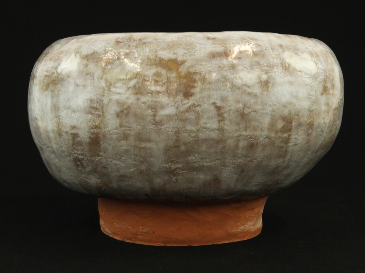 Decoratieve keramische vaas met open midden