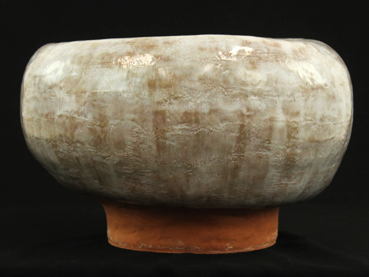 Decoratieve keramische vaas met open midden