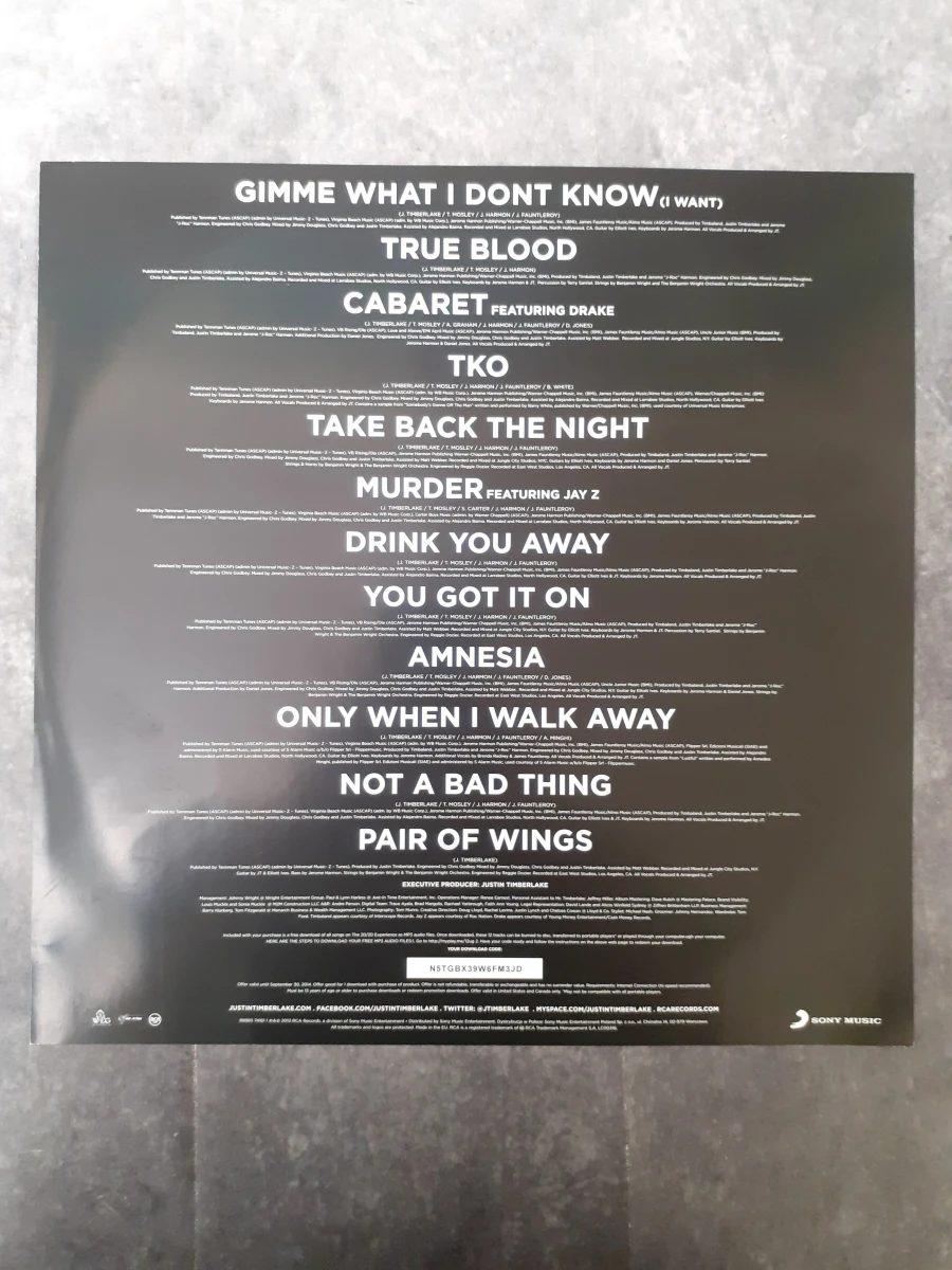 Vinyl: Justin Timberlake - The 20/20 experience - foto 5