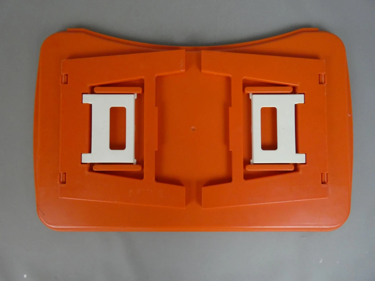 Space Age oranje bedtafel/schootdienblad