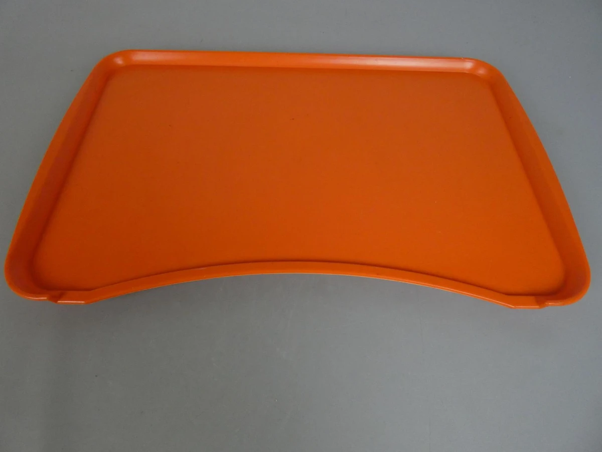Space Age oranje bedtafel/schootdienblad