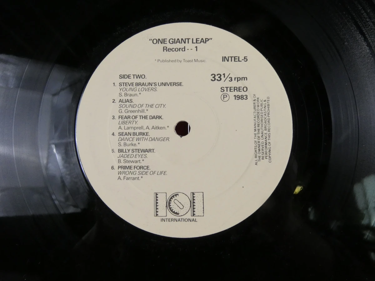 Vinyl dubbelalbum 'One Giant Leap' uit 1983