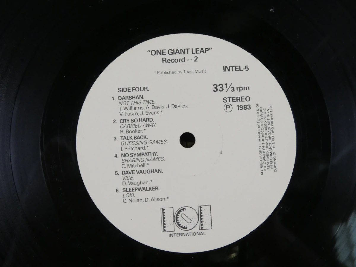 Vinyl dubbelalbum 'One Giant Leap' uit 1983