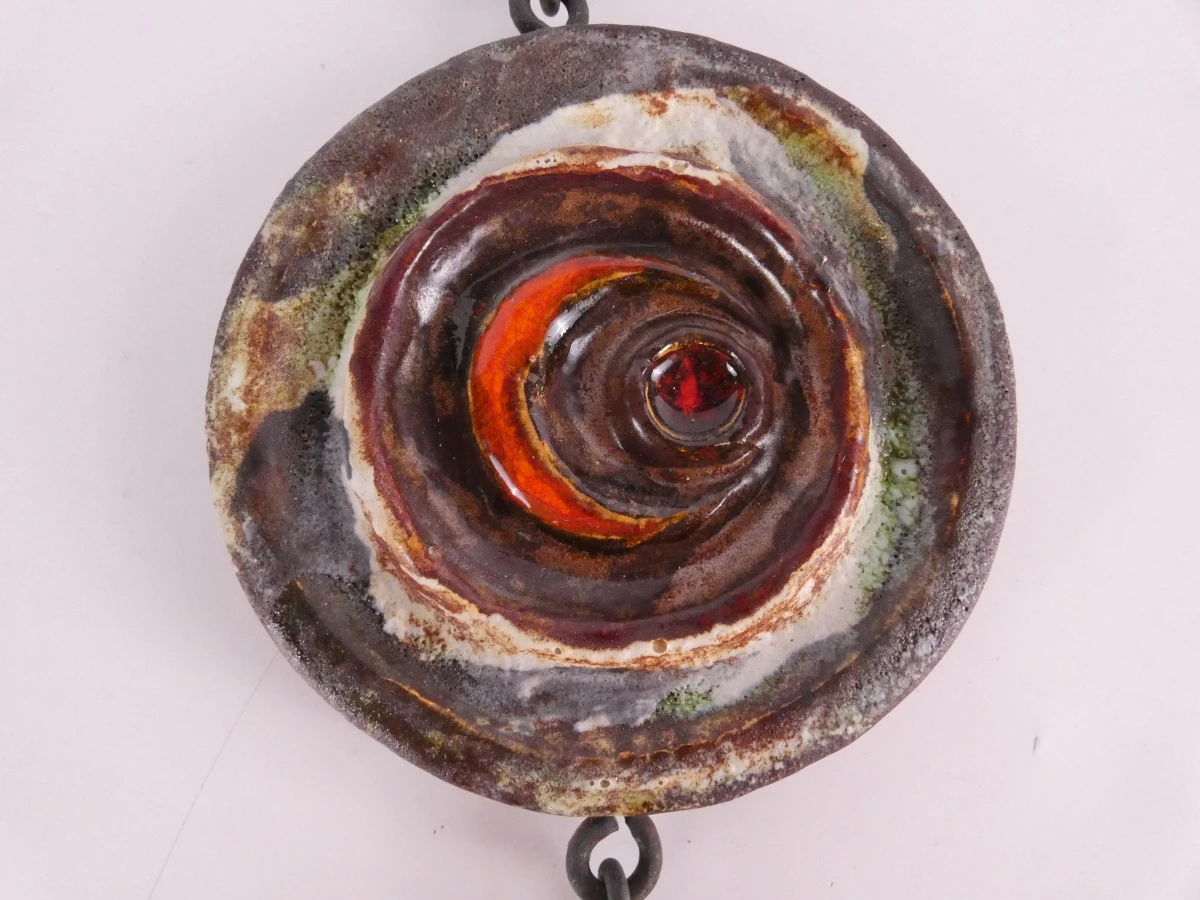 Brutalistische keramische wanddecoratie "Fat-lava", 1960/70