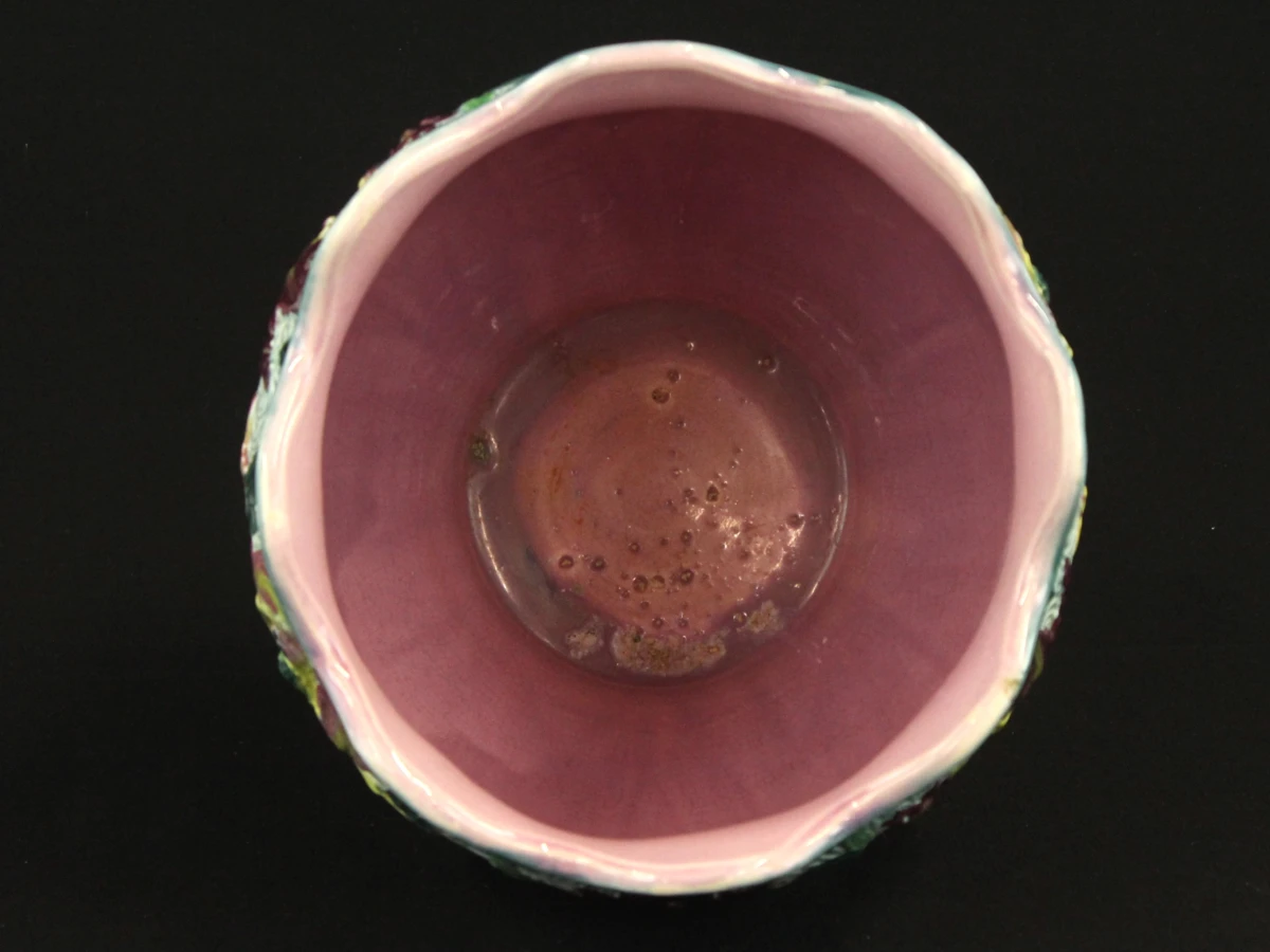 Decoratieve Art Nouveau Majolica bloempot