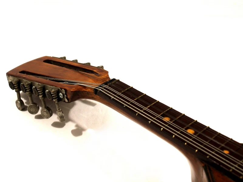 Vintage Mandoline, Napolitaans model, ca. 1900–1950