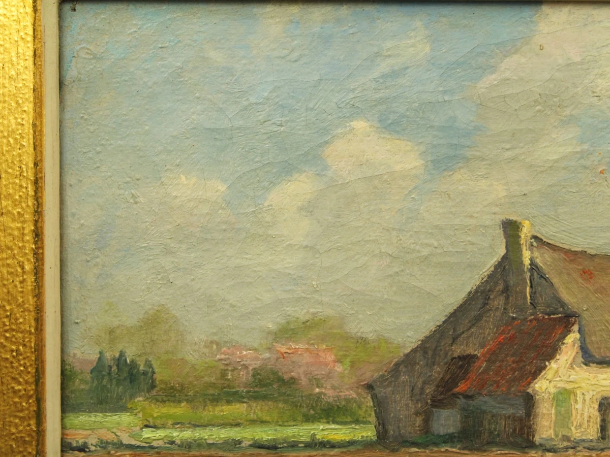 "Een lentedag te Sint-Martens-Latem - 1945" Octave Soudan (1872–1948)