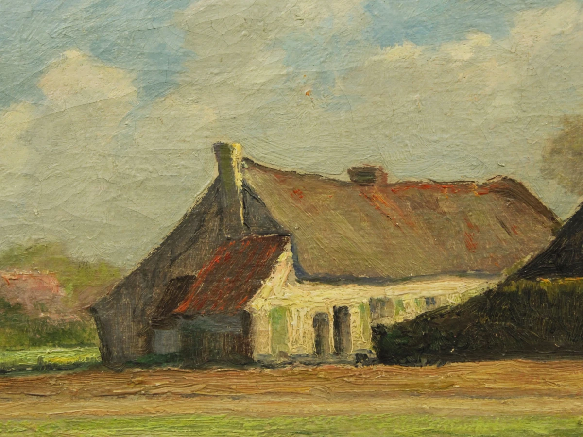 "Een lentedag te Sint-Martens-Latem - 1945" Octave Soudan (1872–1948)