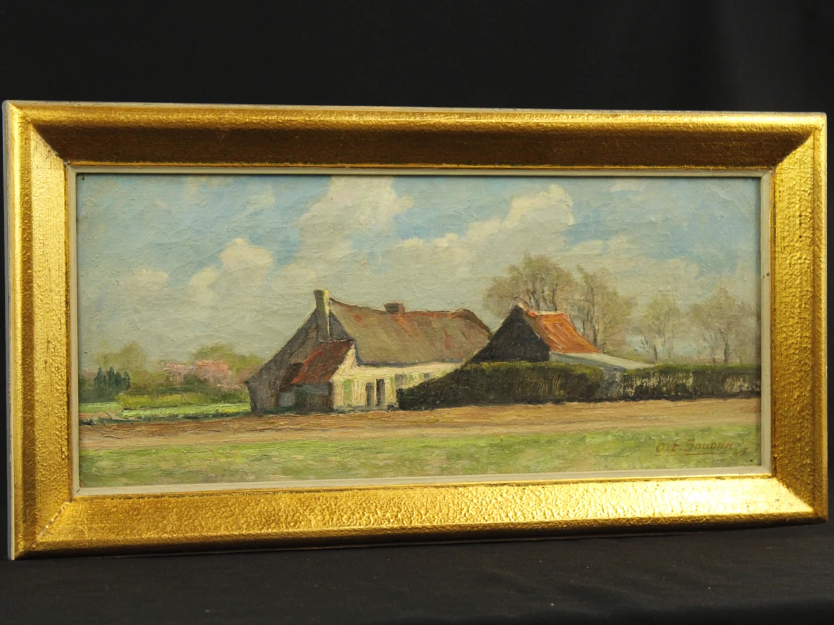"Een lentedag te Sint-Martens-Latem - 1945" Octave Soudan (1872–1948)