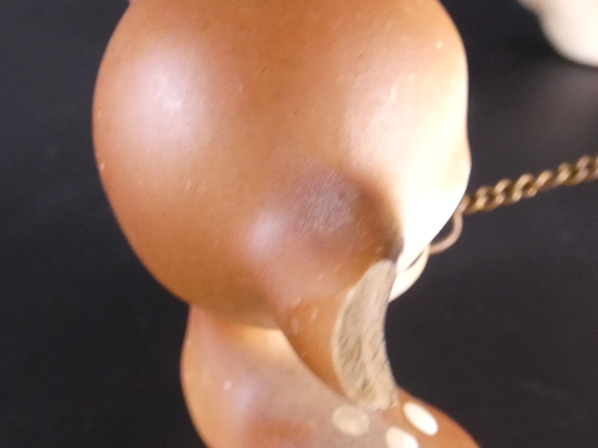 Vintage keramische hertjes set met ketting