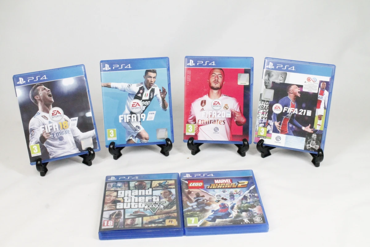 Set van 6 PS4-spelletjes met sport en actie