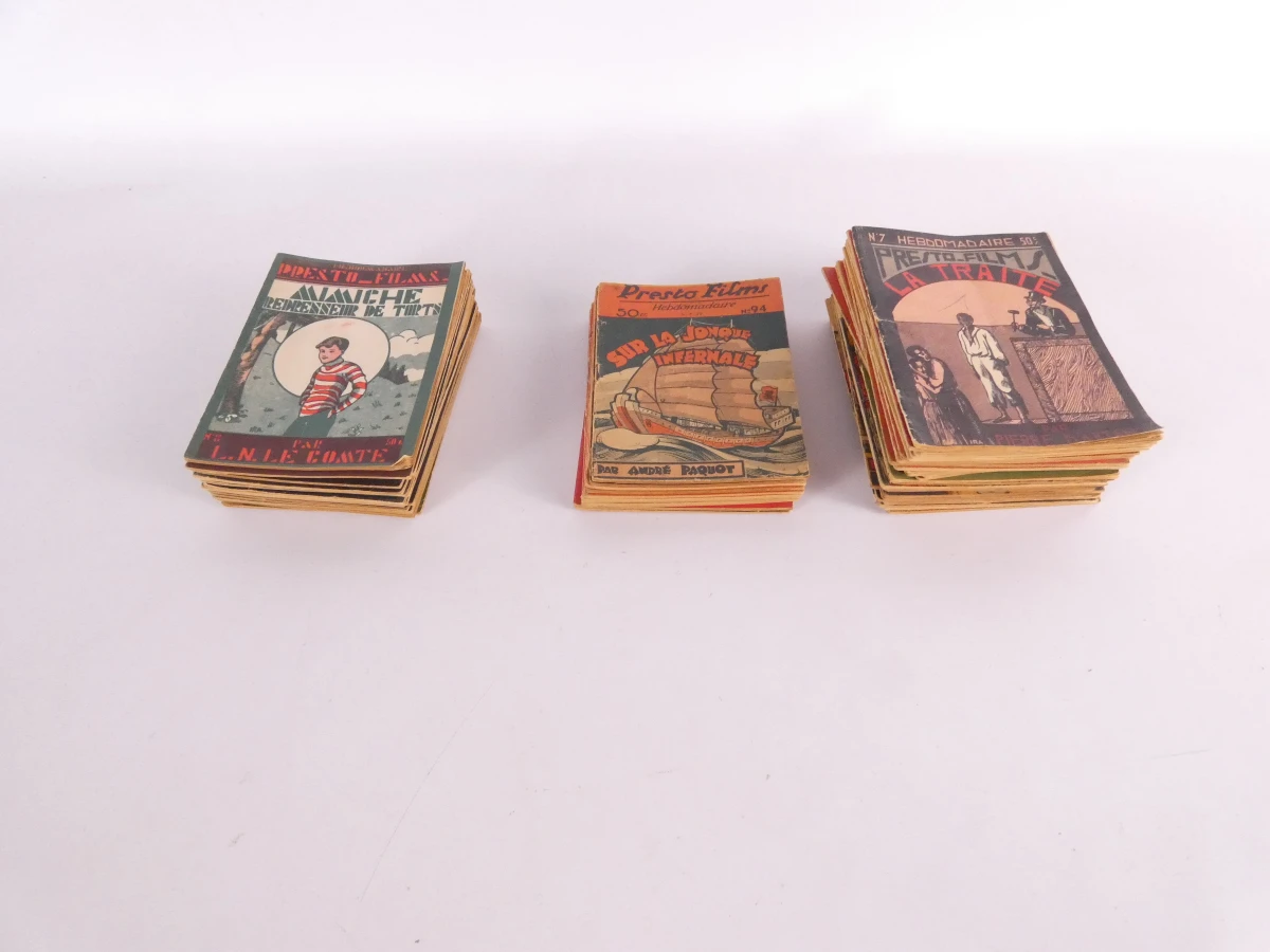 Lot vintage boekjes – Collection Presto-Films