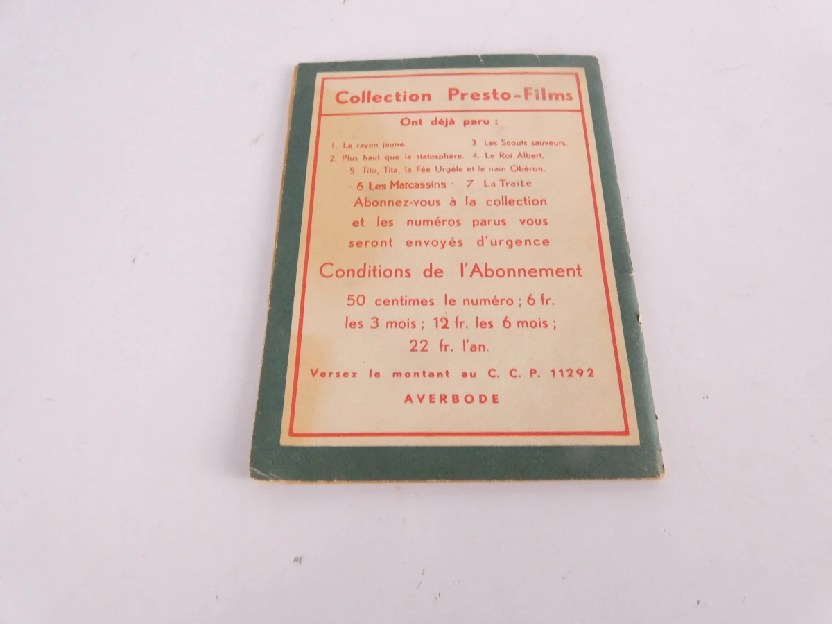 Lot vintage boekjes – Collection Presto-Films