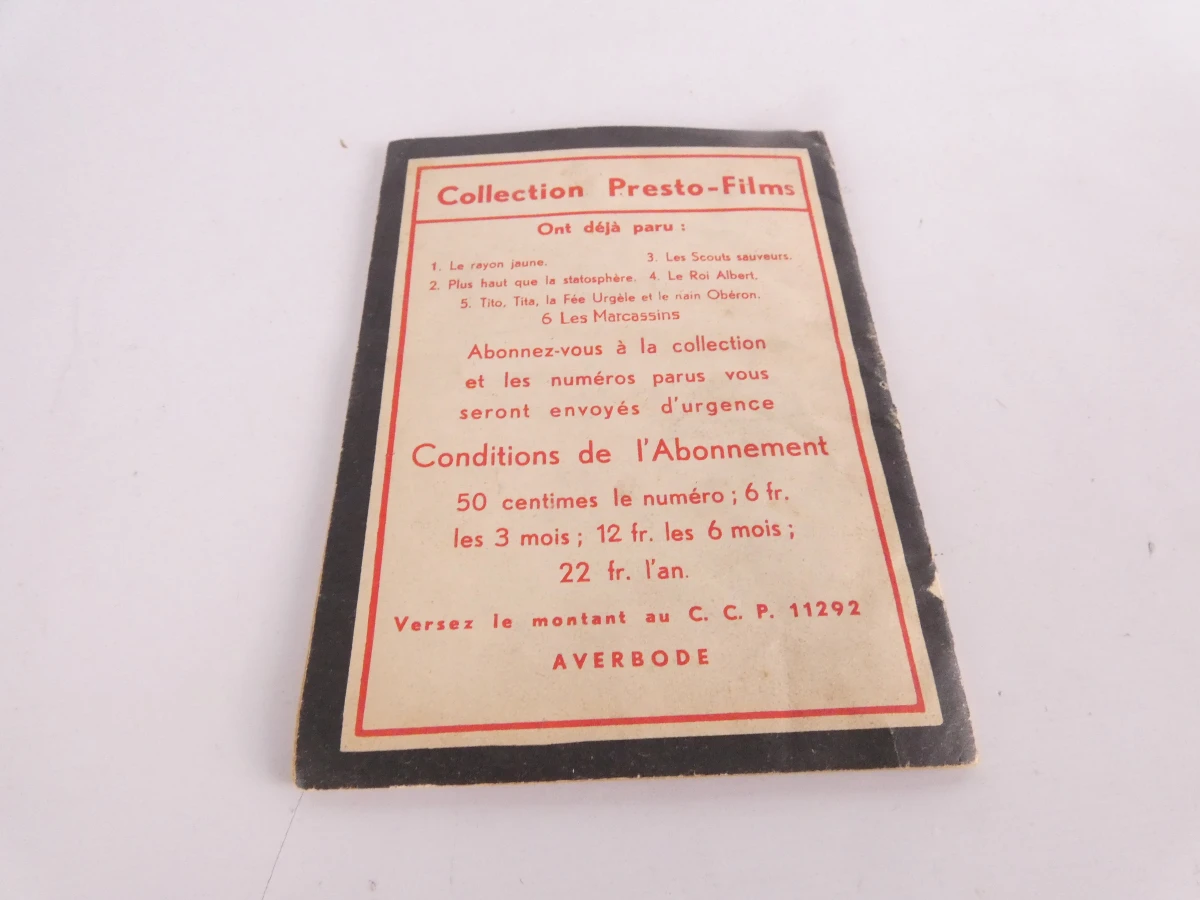 Lot vintage boekjes – Collection Presto-Films