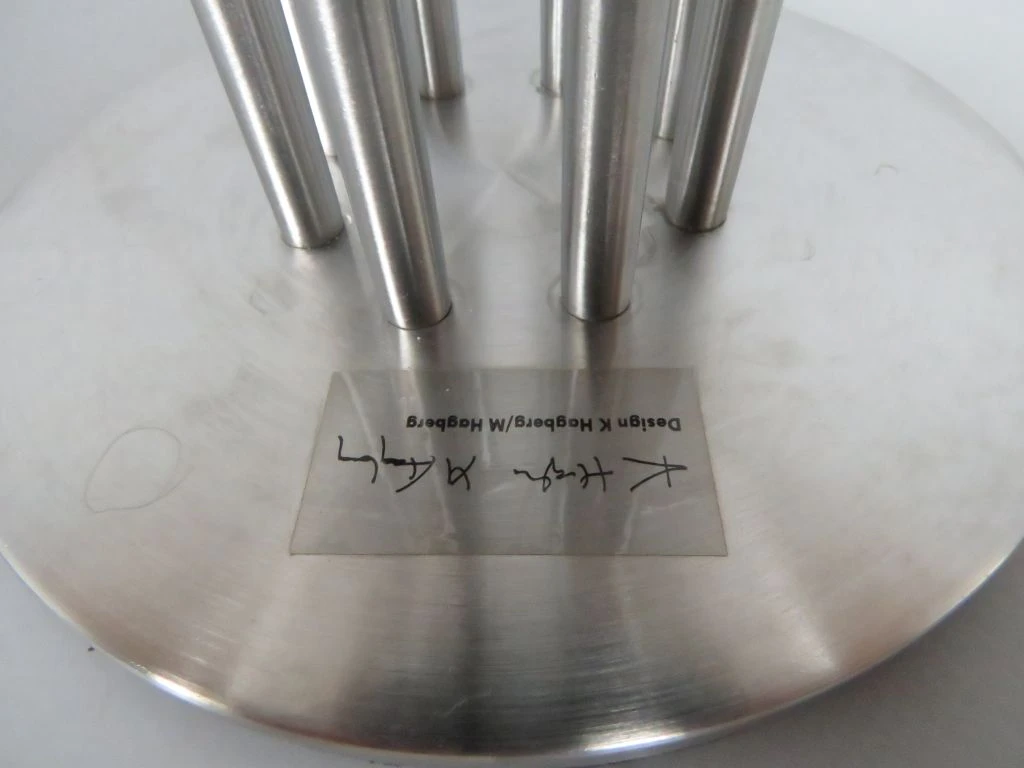 Metalen kandelaar voor 8 kaarsen, design K. Hagberg & M. Hagberg