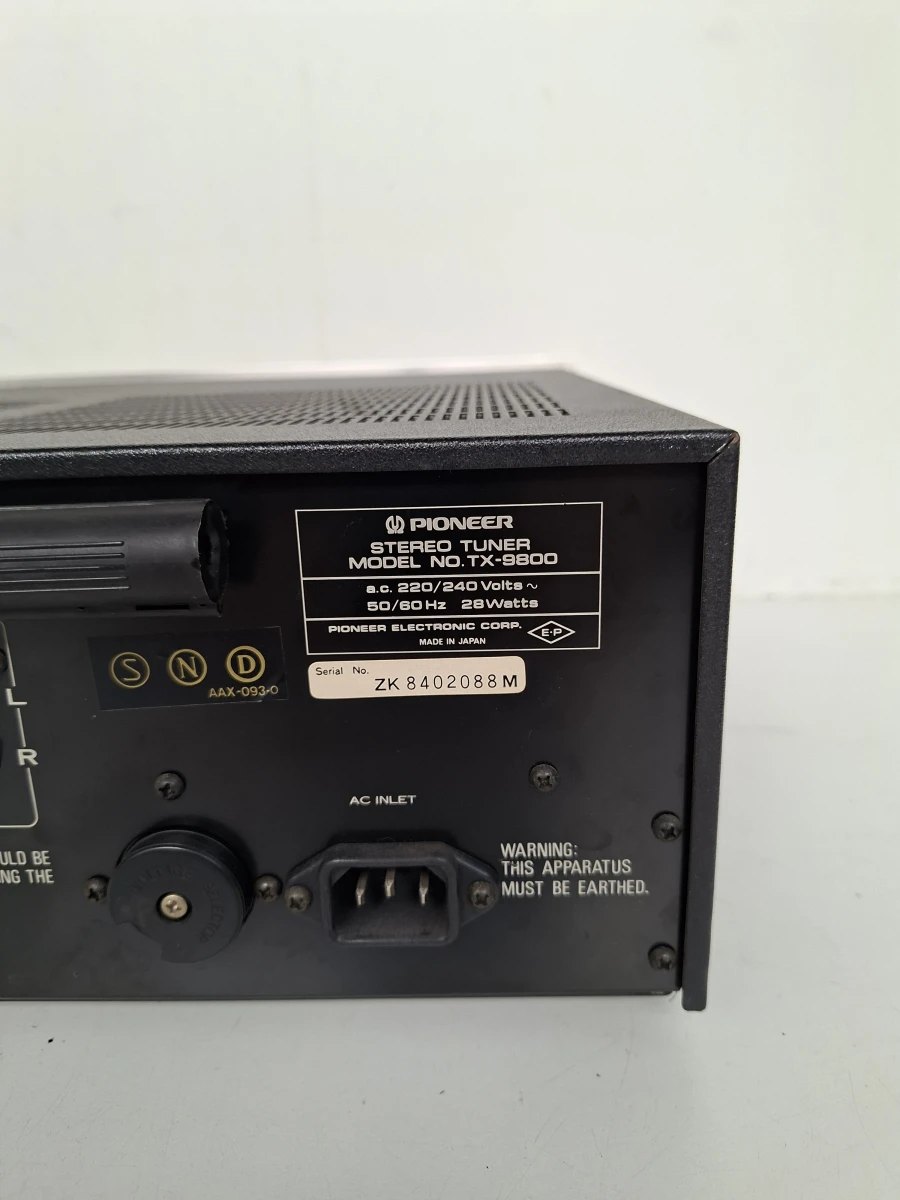 📻 Vintage Pioneer TX-9800 Quartz Locked Stereo Tuner – Topmodel! 📻 - foto 5
