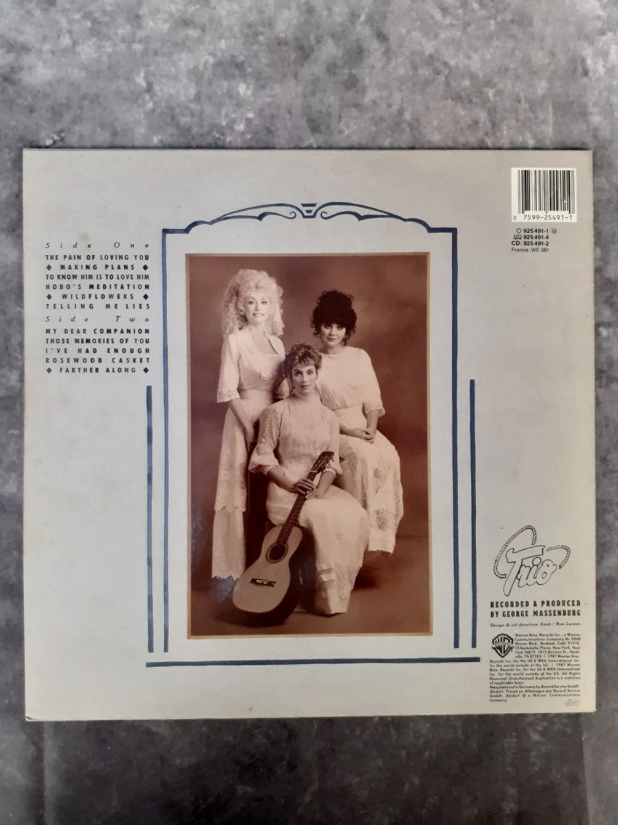 Vinyl: Emmylou Harris, Dolly Parton & Linda Ronstadt - Trio - foto 2