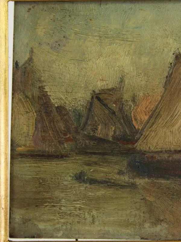 Maritiem tafereel met zeilboten - Florent Crabeels (1829–1896)
