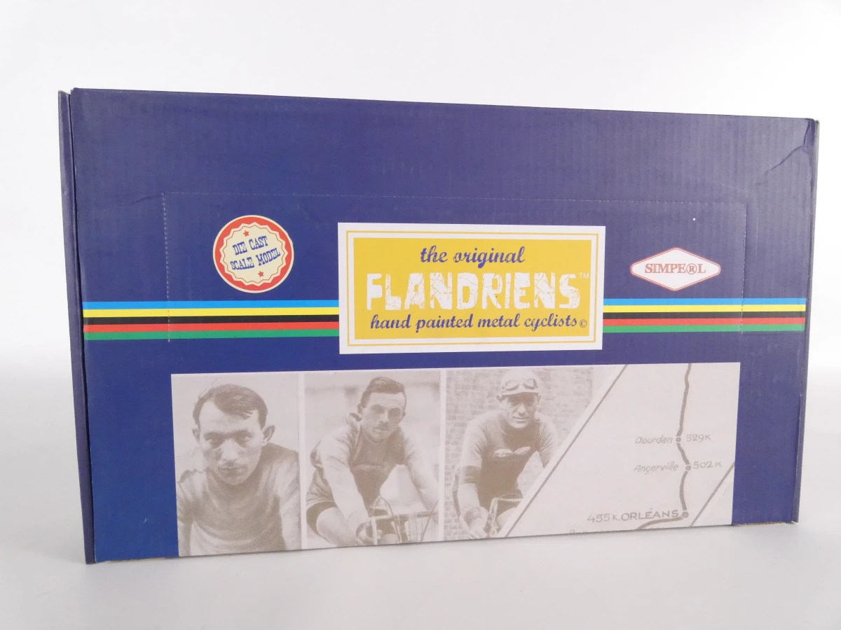 Flandriens handgeschilderde metalen wielrenners set