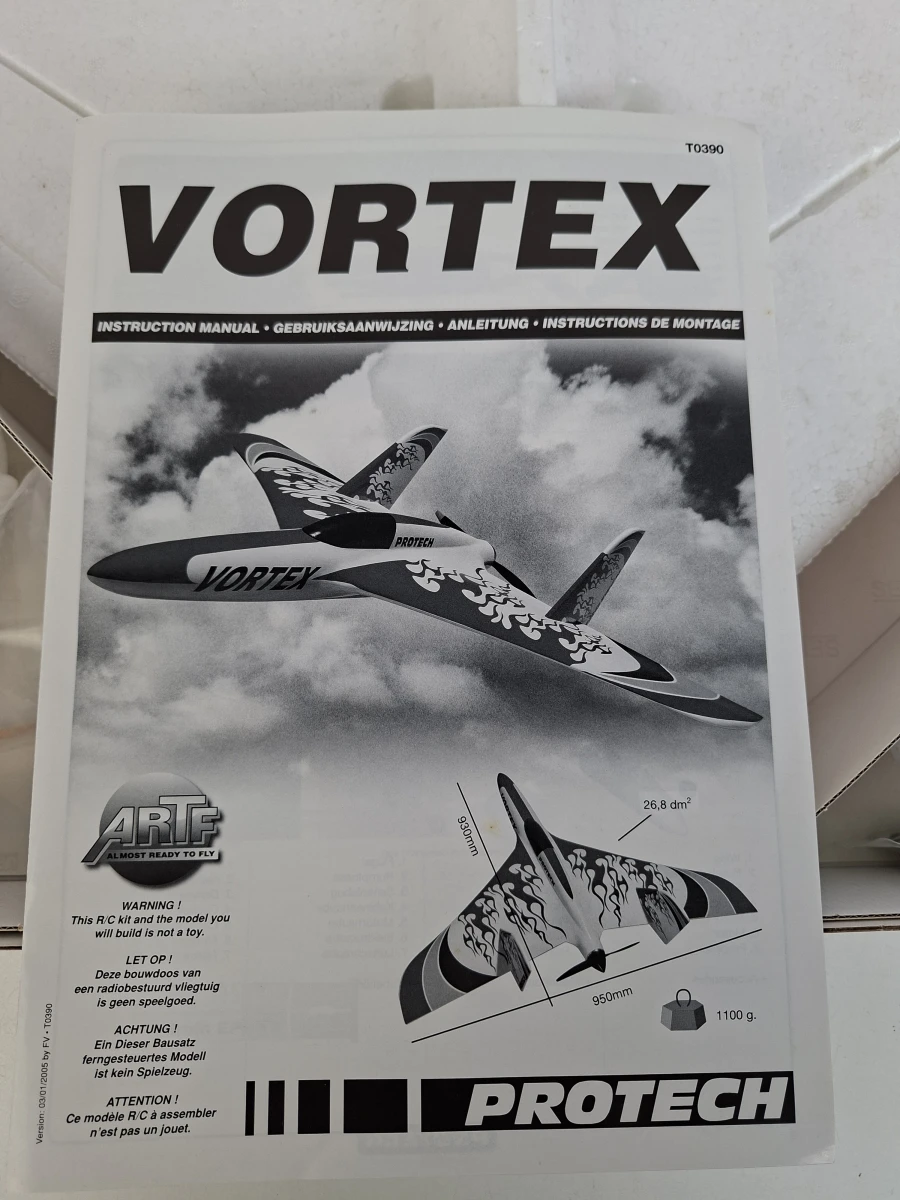 🛩️ Protech Vortex RC Electric Powered Jet (ARTF) – In Originele Doos 🛩️ - foto 3