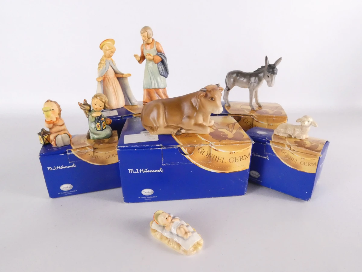Goebel M.I. Hummel kerststal beeldjes set