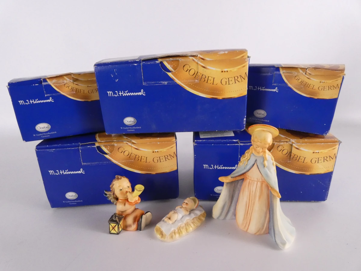 Goebel M.I. Hummel kerststal beeldjes set