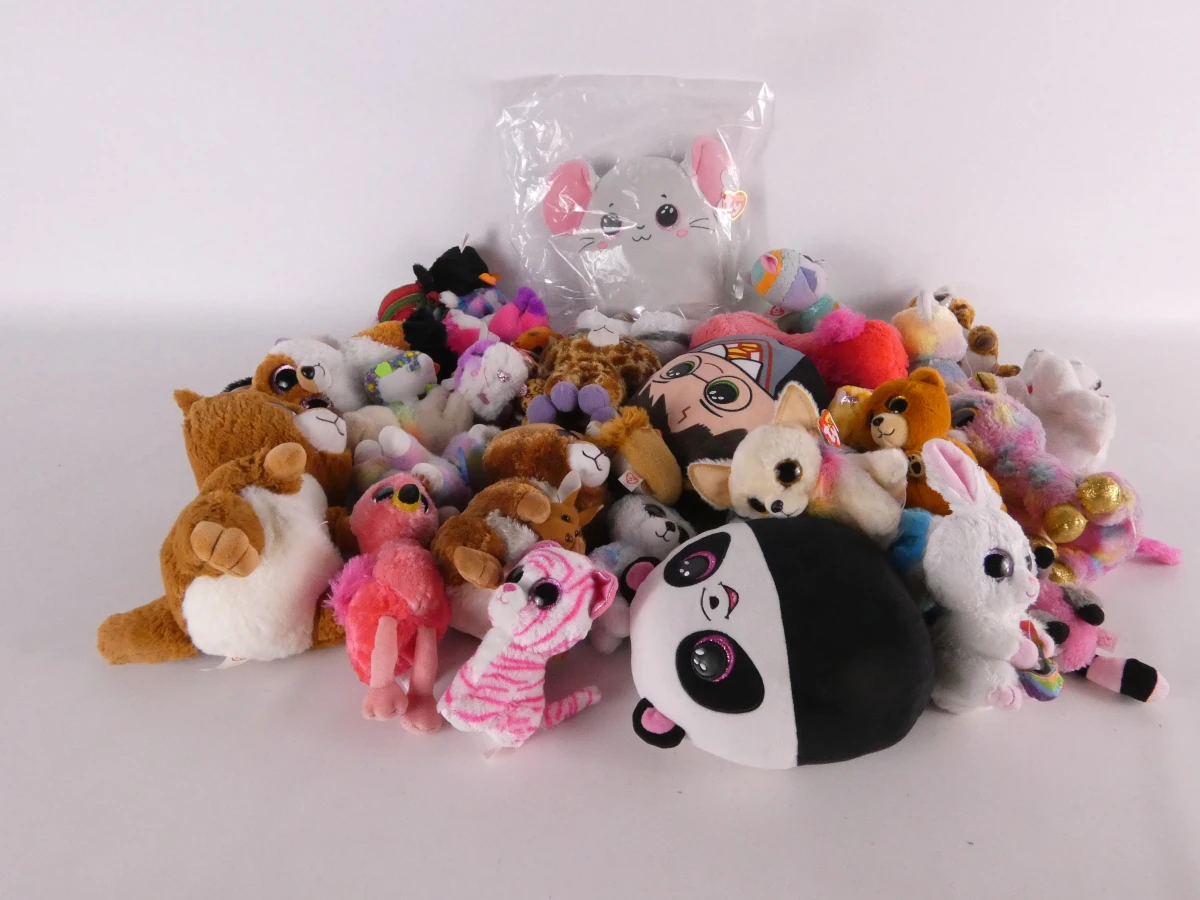 Set van diverse TY Beanie Boos knuffels en pluche dieren