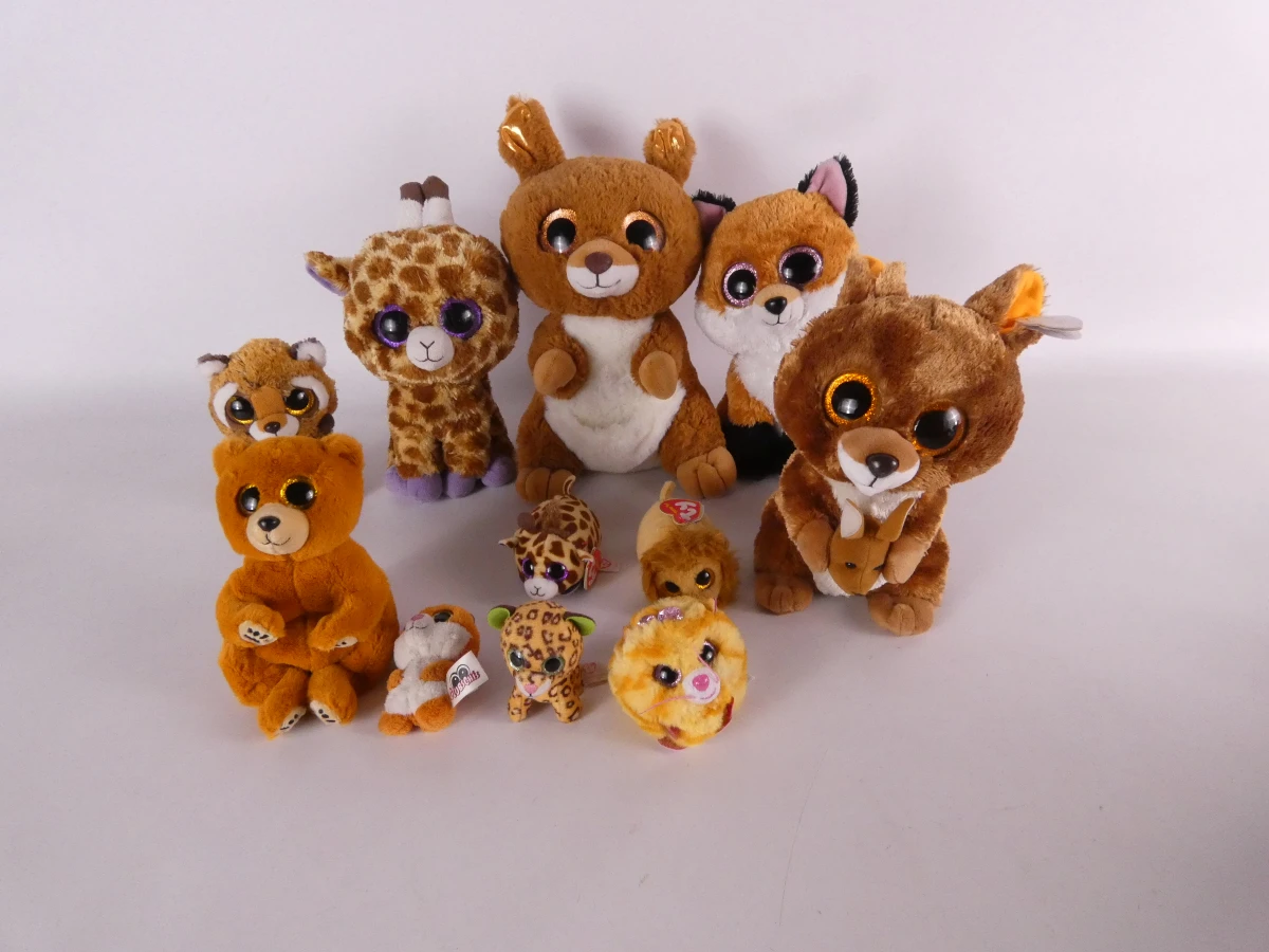 Set van diverse TY Beanie Boos knuffels en pluche dieren