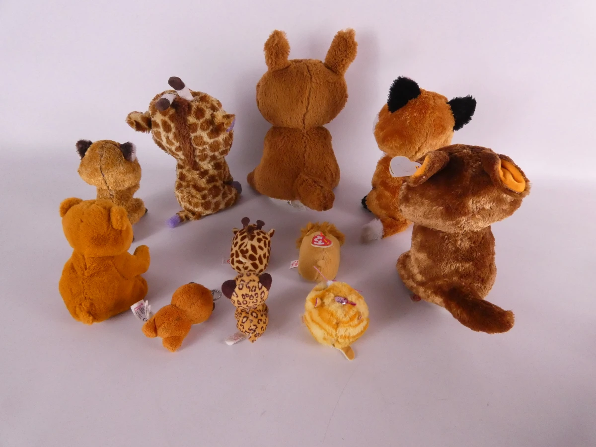 Set van diverse TY Beanie Boos knuffels en pluche dieren