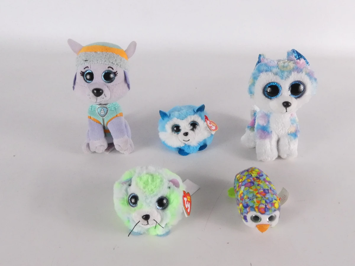Set van diverse TY Beanie Boos knuffels en pluche dieren