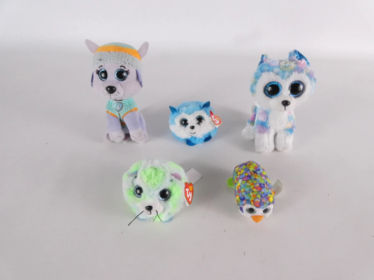 Set van diverse TY Beanie Boos knuffels en pluche dieren