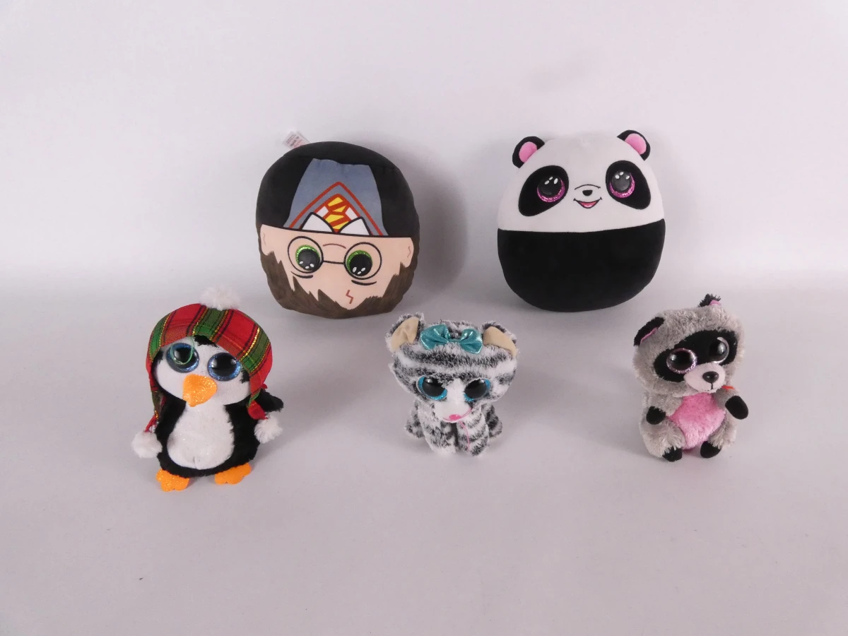 Set van diverse TY Beanie Boos knuffels en pluche dieren