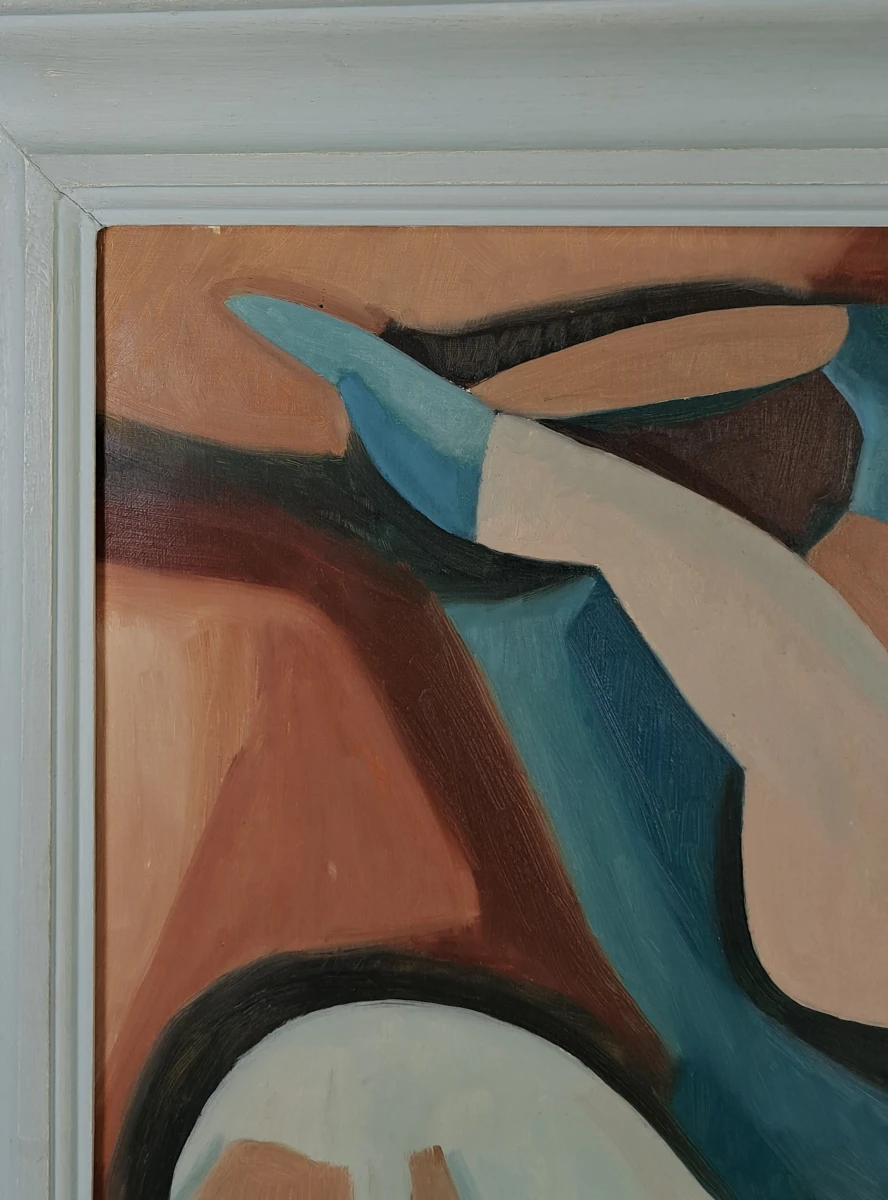 Leopold Faster (1921–1992) – Abstracte figuratieve compositie – Olieverf op doek – 1974 - foto 7