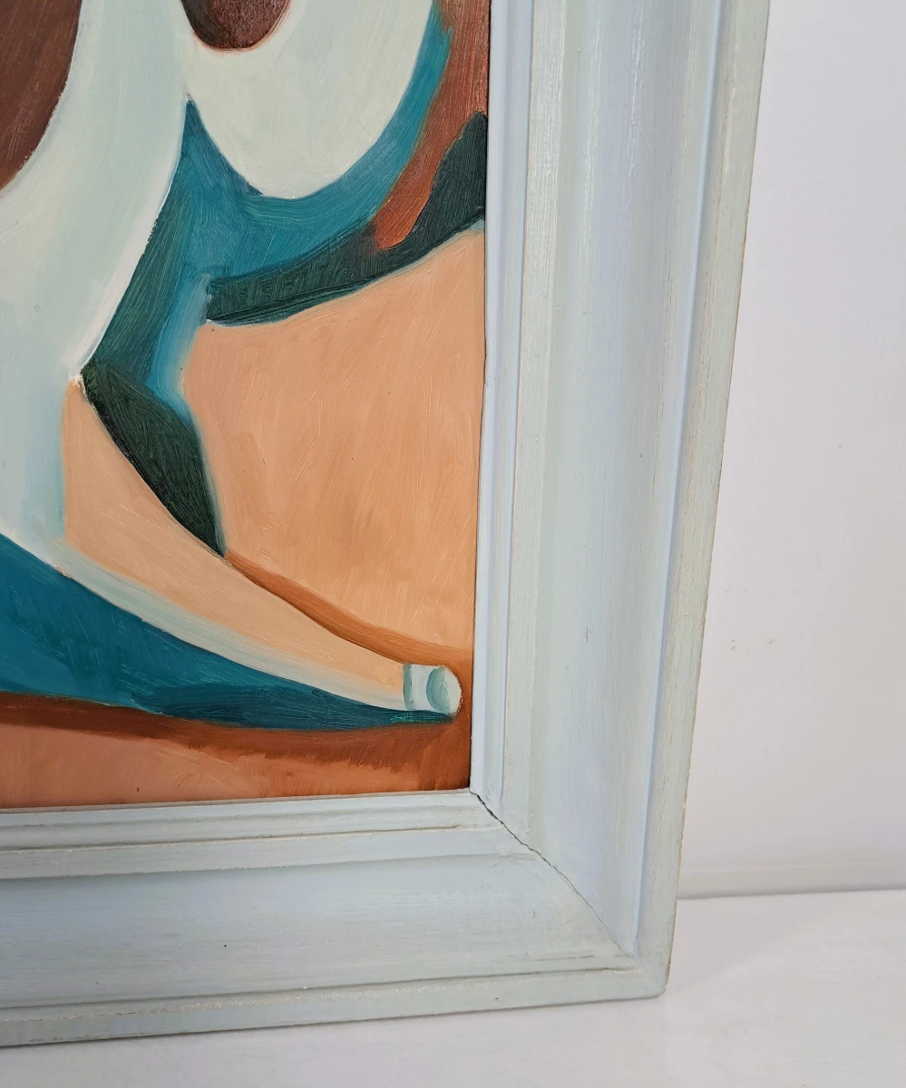 Leopold Faster (1921–1992) – Abstracte figuratieve compositie – Olieverf op doek – 1974 - foto 5